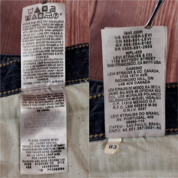 *READ* Levis Silvertab Mens Size 36X33 Bootcut Blue Denim Jeans Cotton - Picture 10 of 12